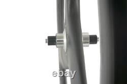 700C 56mm Tri Spoke Front Carbon Wheel Track/Road Bike Carbon Wheel Clincher Mat