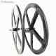 700c 5 Spokes Carbon Wheels Track Road Bike Wheelset Fixed Gear Bicycle Wheels