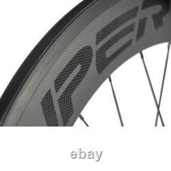 700C 60+88 Superteam Carbon Wheelset Road Bike Carbon Wheels Basalt Braking Line