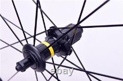 700C 60/88mm Carbon Fiber Road Bike Wheelset Basalt Brake Cycling Bicycle Wheels