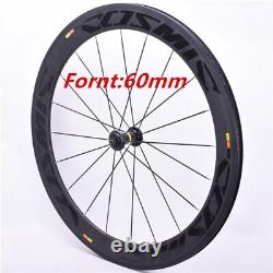 700C 60/88mm Carbon Fiber Road Bike Wheelset Basalt Brake Cycling Bicycle Wheels