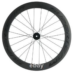 700C 60/88mm Clincher Carbon Wheels Road Bicycle Wheel 3K Matte Cycling Wheelset