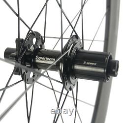 700C 60/88mm Clincher Carbon Wheels Road Bicycle Wheel 3K Matte Cycling Wheelset