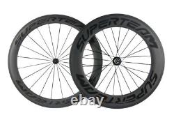 700C 60/88mm Clincher Carbon Wheels Road Bicycle Wheel 3K Matte Cycling Wheelset