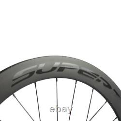 700C 60/88mm Clincher Carbon Wheels Road Bicycle Wheel 3K Matte Cycling Wheelset