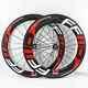 700c 60mm 88mm Road Bike 3k Carbon Bike Wheelset Tubular Clincher Tubeless Rims