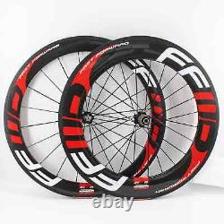 700C 60mm 88mm Road Bike 3K Carbon Bike Wheelset Tubular Clincher Tubeless Rims