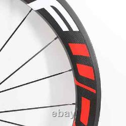 700C 60mm 88mm Road Bike 3K Carbon Bike Wheelset Tubular Clincher Tubeless Rims