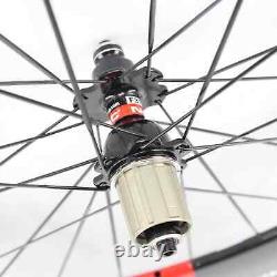 700C 60mm 88mm Road Bike 3K Carbon Bike Wheelset Tubular Clincher Tubeless Rims