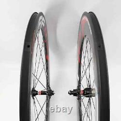 700C 60mm 88mm Road Bike 3K Carbon Bike Wheelset Tubular Clincher Tubeless Rims