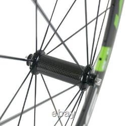 700C 60mm Alloy Brake Surface Carbon Wheelset Road Bike Carbon Wheels R13/R36hub