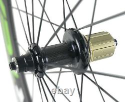 700C 60mm Alloy Brake Surface Wheels R36 Hub Road Bike Cycle Carbon Wheelset 3K