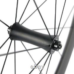 700C 60mm Clincher Road Bike Carbon Wheels R7 Hub Carbon Bicycle Wheelset Matte