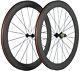 700c 60mm Clincher Road Rim Bike/bicycle Carbon Wheelset Front & Rear Wheels