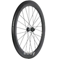 700C 60mm Disc Brake Carbon Wheels 6 Bolt/Center Lock Road Bike Carbon Wheelset