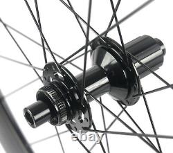700C 60mm Disc Brake Carbon Wheels 6 Bolt/Center Lock Road Bike Carbon Wheelset