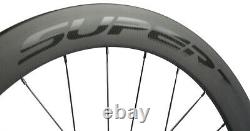700C 60mm Disc Brake Carbon Wheels Road Bike Disc Brake Carbon Wheelset Clincher