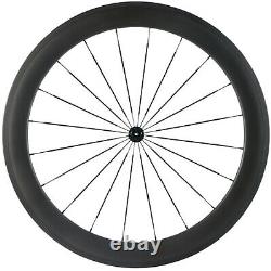 700C 60mm Road Bike Carbon Wheels 25mm U Shape Clincher Bicycle Carbon Wheelset