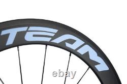 700C 60mm Road Bike Carbon Wheelset 25mm U Shape Clincher Carbon Wheels R7 Hub