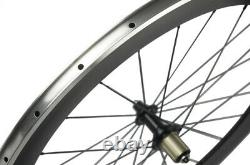 700C 60mm Road Bike Carbon Wheelset Alloy Brake Surface 23mm Width Carbon Wheels