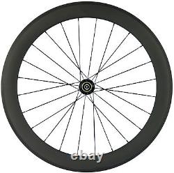 700C 60mm Road Bike Wheels Clincher Carbon Wheelset Front & Rear Wheels Bicycle