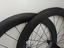 700C 60mm depth Road disc brake wheels Tubeless carbon wheelset with DT350 hub