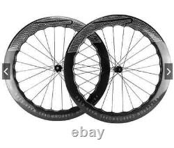 700C 6560MM Carbon Fiber Road Bike Wheelset V Brake 11Speed Rim Brake Wheels