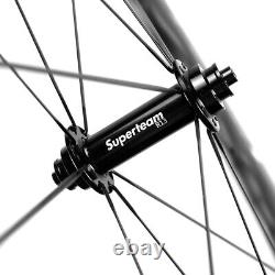 700C 6560 65mm Bicycle Carbon Wheels Road Bike Carbon Wheelset Tubeless Clincher