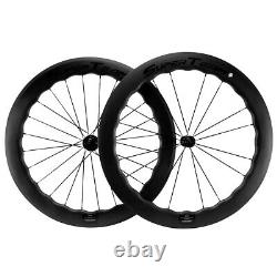 700C 6560 65mm Carbon Wheels 25mm U Shape Clincher Road Bike Carbon Wheelset