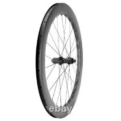 700C 6560 65mm Carbon Wheels Road Bike Disc Brake Carbon Wheelset U ShapClincher