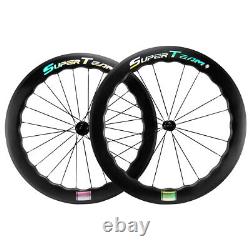 700C 6560 65mm Carbon Wheels Road Bike Rim Brake Carbon Wheelset Racing Wheelset