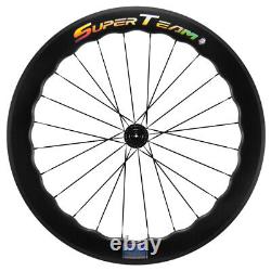 700C 6560 65mm Carbon Wheels Road Bike Rim Brake Carbon Wheelset Racing Wheelset