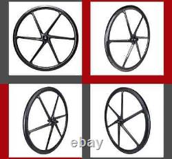 700C 6 Spoke Carbon Wheels Super Light 11 Speed Clincher Road Bicycle Parts