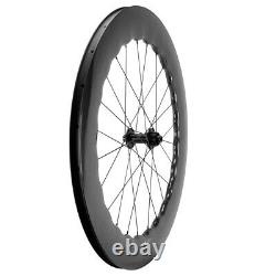 700C 80mm Disc Brake Carbon Wheelset Road Bike Disc Brake Carbon Wheels