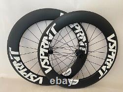 700C 80mm Full Carbon Wheelset Road Bike Tubeless Bicycle Wheels
