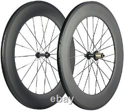 700C 88mm 25mm U Shape Clincher Carbon Wheels Road Bike Carbon Bicycle Wheelset