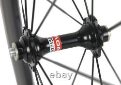 700C 88mm Carbon Wheels Road Bike 23mm Width Clincher Bicycle Wheelset 271 Hub