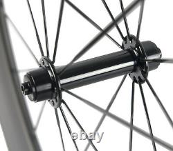 700C 88mm Carbon Wheels Road Bike Rim Brake Carbon Wheels 23mm Clincher UD Matte