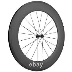 700C 88mm Carbon Wheels Tubeless U Shape Road Bike Rim Brake Carbon Wheelset