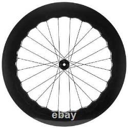700C Bicycle Disc Brake Carbon Wheelset 7580 80mm Carbon Wheels 25mm Tubeless