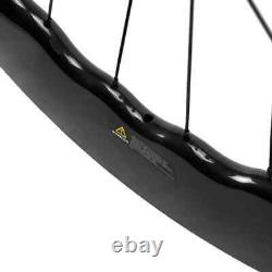 700C Bicycle Disc Brake Carbon Wheelset 7580 80mm Carbon Wheels 25mm Tubeless