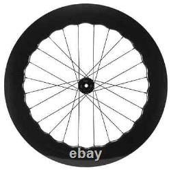 700C Bicycle Disc Brake Carbon Wheelset 7580 80mm Carbon Wheels 25mm Tubeless