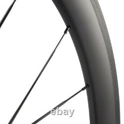 700C Bicycle Wheelset Clincher Basalt Rim Brake 50mm Road Bike Carbon Wheels