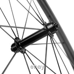 700C Bicycle Wheelset Clincher Basalt Rim Brake 50mm Road Bike Carbon Wheels