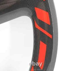 700C Bike Carbon Fixed Gear Track Wheelset 5 spokes Road Bicycle Clincher Rims