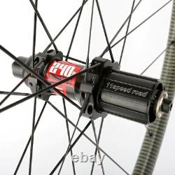 700C Bike Road Racing Carbon Wheels Bicycle Wheelset Rim Brake Clincher DT Hub