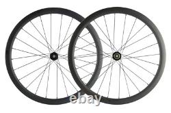 700C Carbon Bicycle Disc Wheelset Cyclocross Bike Wheels 30/40/45/55mm Clincher