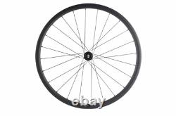 700C Carbon Bicycle Disc Wheelset Cyclocross Bike Wheels 30/40/45/55mm Clincher