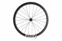 700C Carbon Bicycle Disc Wheelset Cyclocross Bike Wheels 30/40/45/55mm Clincher