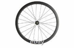 700C Carbon Bicycle Disc Wheelset Cyclocross Bike Wheels 30/40/45/55mm Clincher